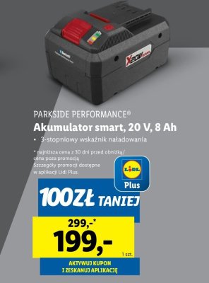 Akumulator smart paps 204 a1 8ah Parkside performance promocja