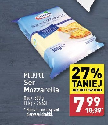 Ser mozzarella Mlekpol promocja