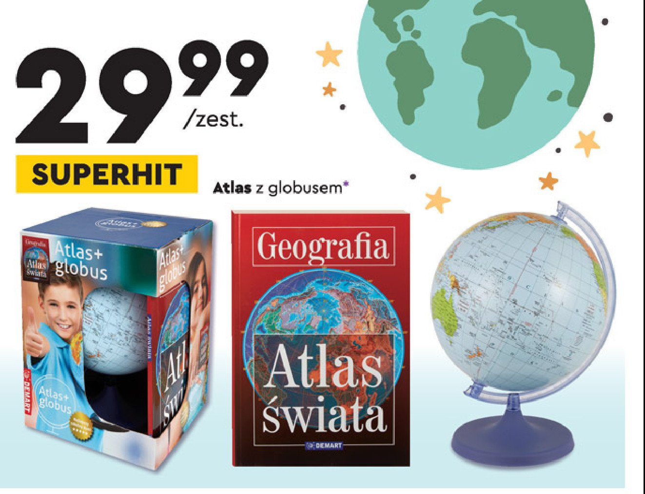 Globus + atlas 艣wiata promocja
