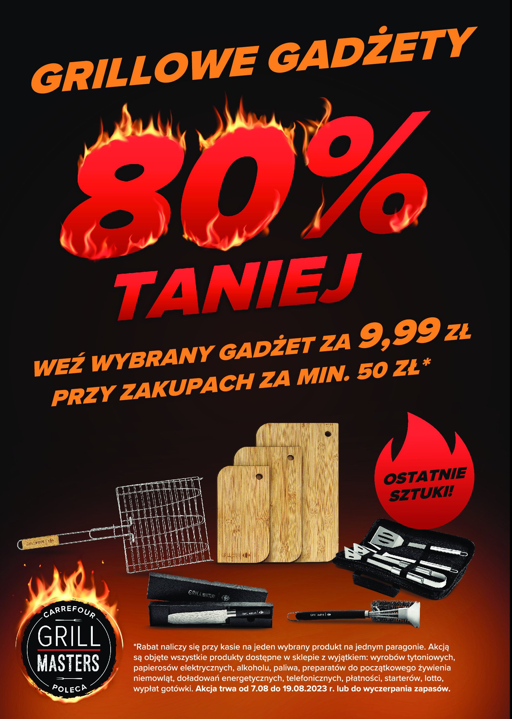 Zestaw grillowy CARREFOUR GRILL MASTERS promocja