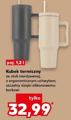 Kubek termiczny ze stali nierdzewnej promocja w Kaufland