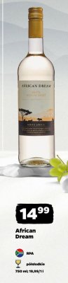 Wino African Dream Medium Sweet białe półsłodkie promocja w Netto