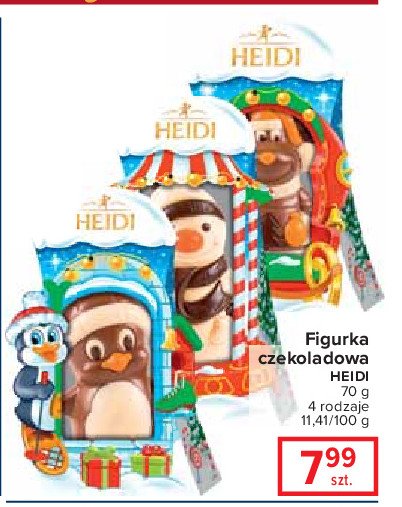 Bałwan z białej czekolady Heidi promocja