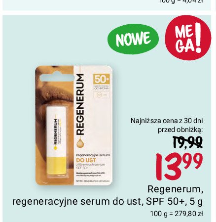 Serum do ust Regenerum promocja