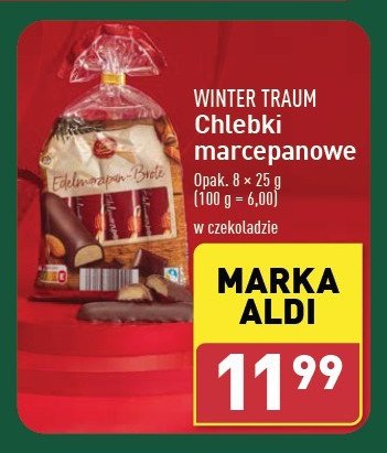 Chlebek marcepanowy Wintertraum promocja w Aldi