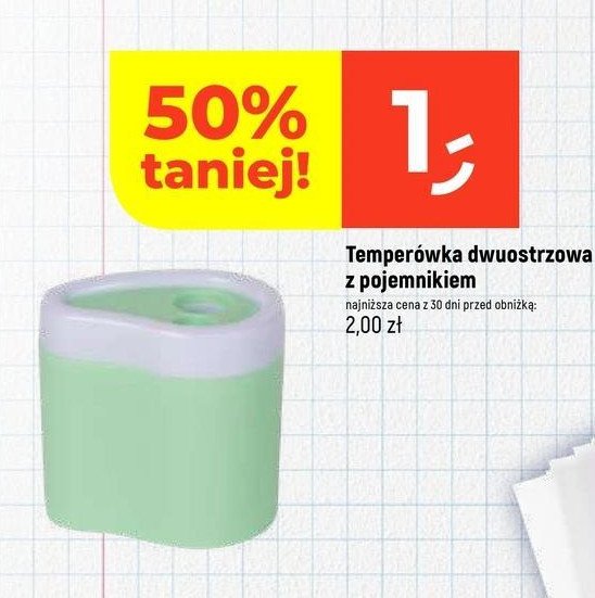 Temperówka podwójna z pojemnikiem promocja