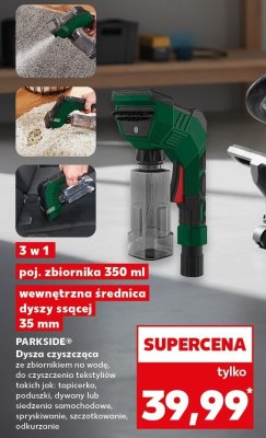 Dysza czyszcząca ze zbiornikiem na wodę, do czyszczenia tekstyliów takich jak: tapicerka, poduszki, dywany, lub siedzenia samochodowe, spryskiwanie, szczotkowanie, odkurzanie promocja w Kaufland