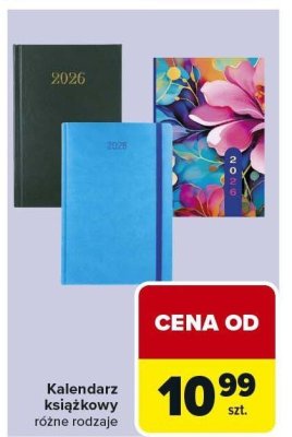 Kalendarz książkowy różne rodzaje Carrefour promocja w Carrefour