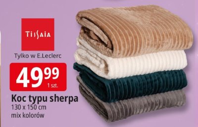 Koc typu sherpa Tiilaia promocja w Leclerc