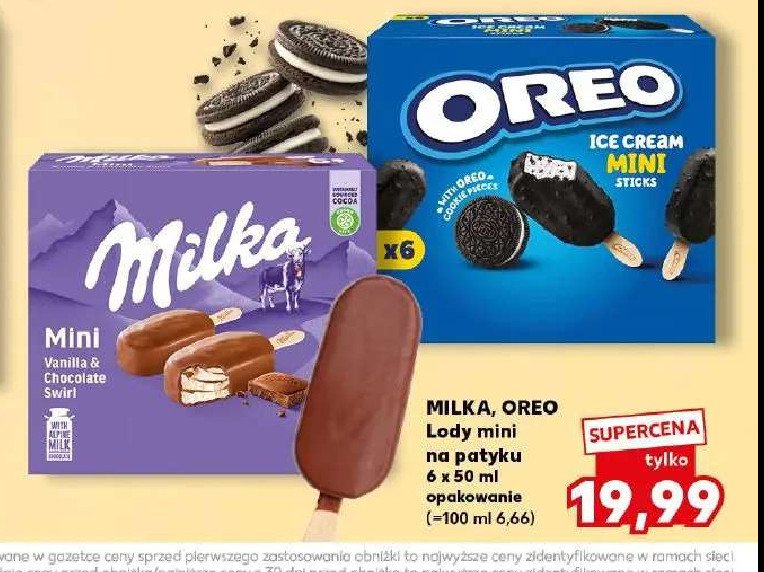 Lody mini Oreo ice cream promocja