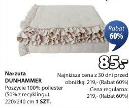 Narzuta DUNHAMMER 220x240 cm promocja w Jysk