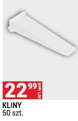 Kliny do układania płytek promocja w Merkury Market
