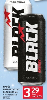 Napój energetyczny Black 500 ml • różne rodzaje promocja w Selgros