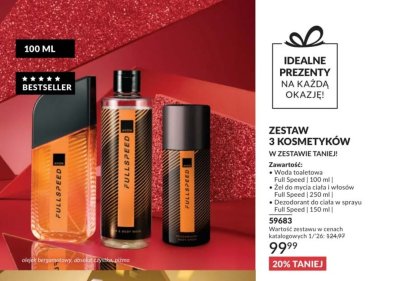 Zestaw 3 kosmetyków Full Speed Avon promocja w AVON