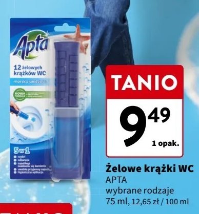 Krążki żelowe do wc morski Apta promocja