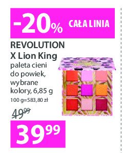 Paleta cieni i walk on the wild side Revolution make-up x lion king promocje