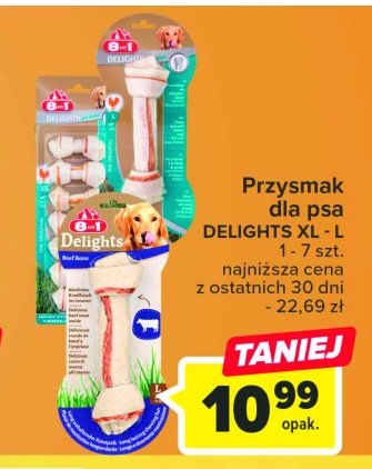 Kosteczki dla psa delights xs 8in1 promocja