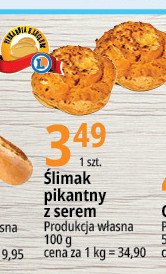 Ślimak pikantny z serem Piekarnia e.leclerc promocja
