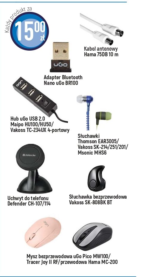 S艂uchawka bt sk808 bk czarna Vakoss promocja