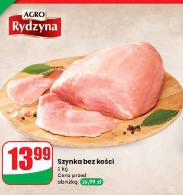 Szynka bez kości promocja w Dino