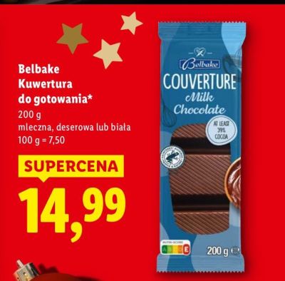 Kuwertura do gotowania deserowa  promocja w Lidl