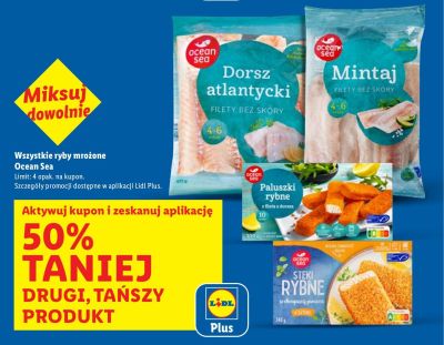 Wszystkie ryby mrożone DRUGA -50% promocja w Lidl