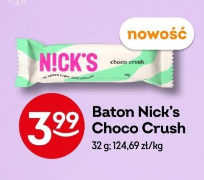 Baton Nick's Choco Crush promocja w Żabka