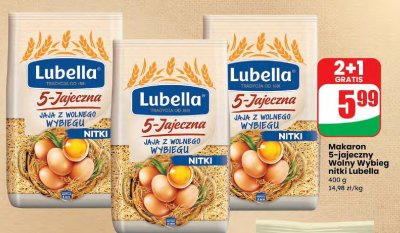 Makaron 5-jajeczny Wolny Wybieg nitki  promocja w Dino