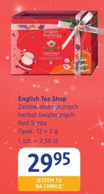 Herbata świąteczna Red Santa English Tea Shop promocja w Drogerie DM