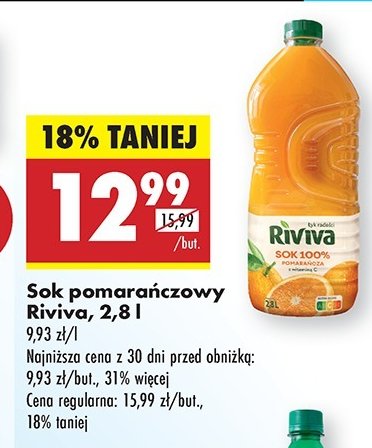 Sok pomara艅czowy Riviva promocja