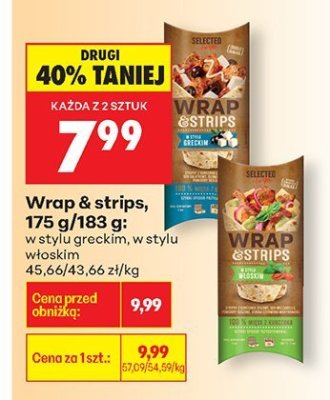 Wrap & strips w stylu greckim promocja w Biedronka