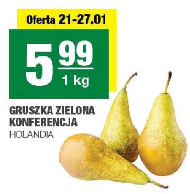 Gruszka zielona konferencja Holandia promocja w SPAR