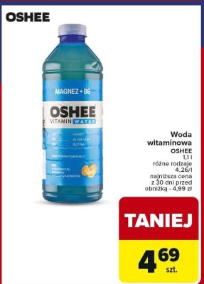 Woda witaminowa Oshee promocja w Carrefour