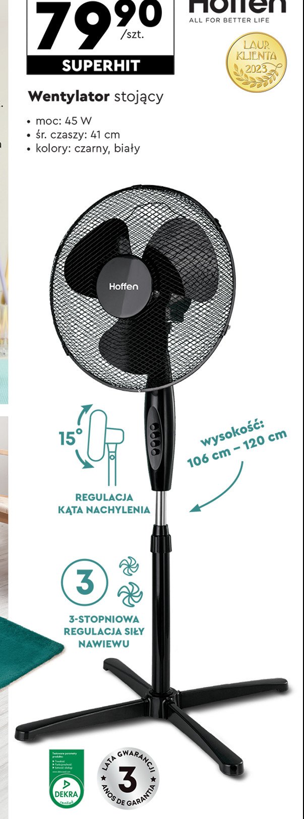 Wentylator pod艂ogowy 45 w Hoffen promocja