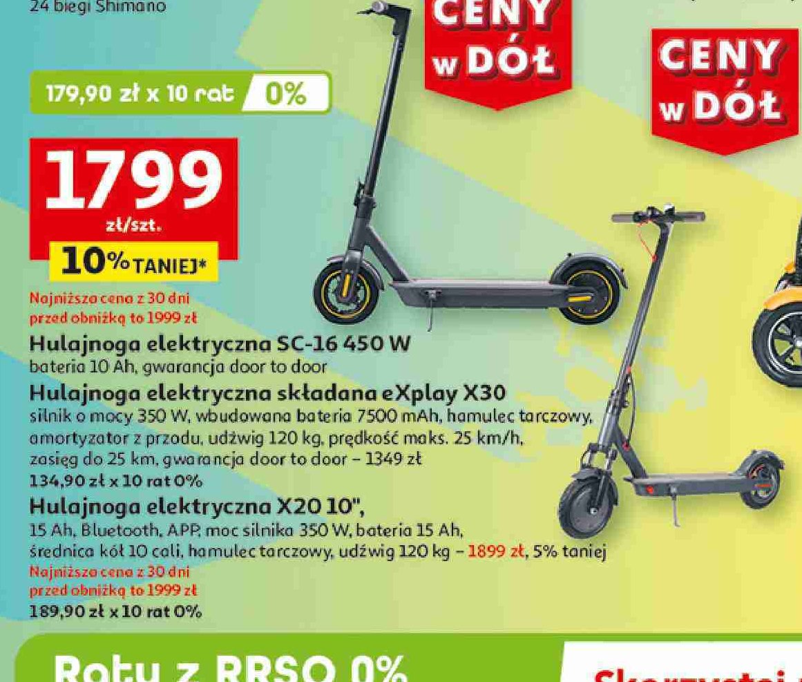 Hulajnoga elektryczna x20 10" promocja