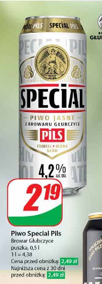 Piwo Special pils promocja