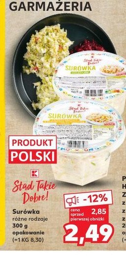 Surówka z białej kapusty z kukurydzą marchewką i porem K-classic stąd takie dobre! promocja