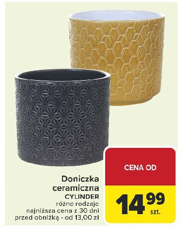 Doniczka cylinder 15 cm promocja