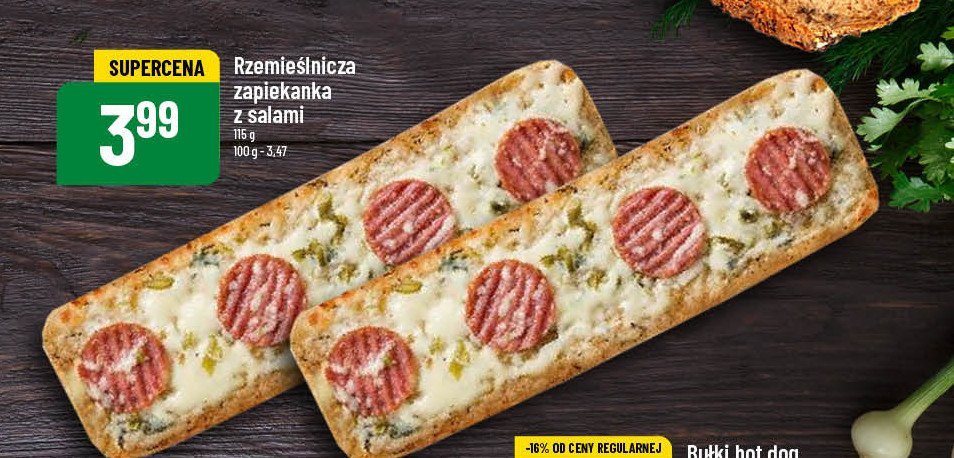 Zapiekanka z salami promocja