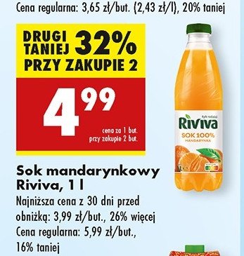 Sok mandarynkowy Riviva promocja