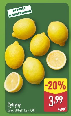 Cytryny promocja w Aldi