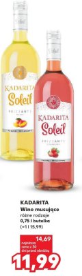 Wino musujące różne rodzaje promocja w Kaufland