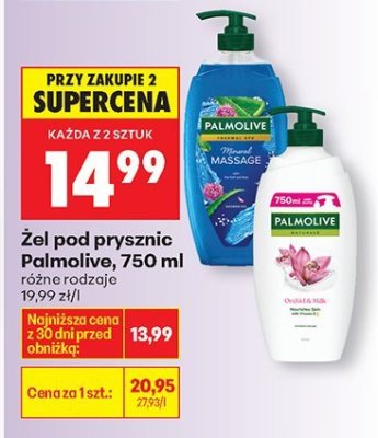 Żel pod prysznic Palmolive, różne rodzaje promocja w Biedronka