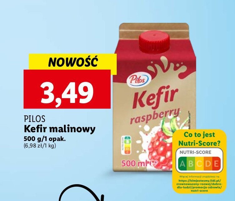 Kefir malinowy Pilos promocja