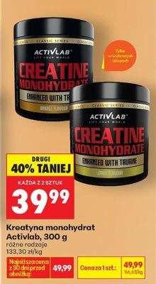 Kreatyna monohydrat Activlab, 300 g promocja w Biedronka
