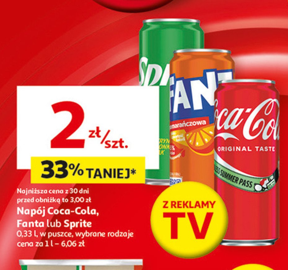 Napój Sprite promocja w Auchan