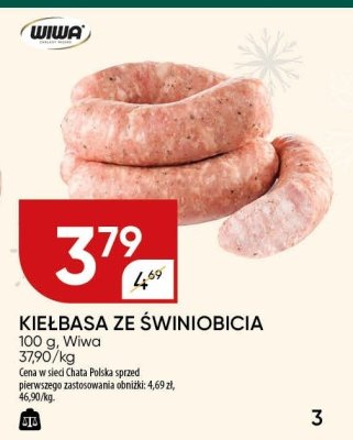Kiełbasa ze świniobicia Wiwa promocja w Chata Polska