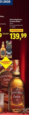 Whisky Chivas Regal Extra, 13-letnia, Rum Cask 700 ml promocja w Lidl
