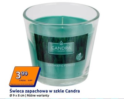 Świeca zapachowa w szkle Candra promocja