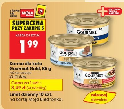 Karma dla kota Gourmet Gold promocja w Biedronka